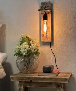 Rustik væglampe